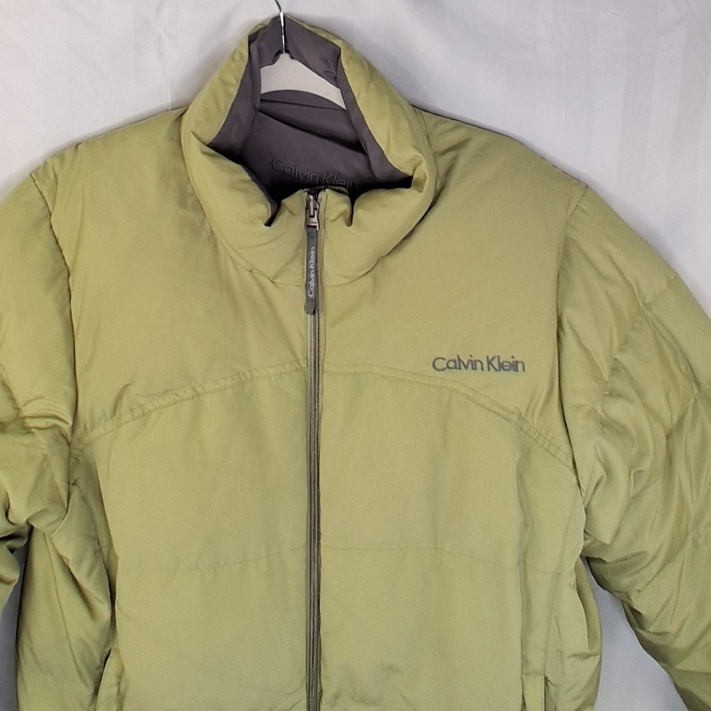 Down Puffer Jacket Women's Reversible Chartreuse … - image 3